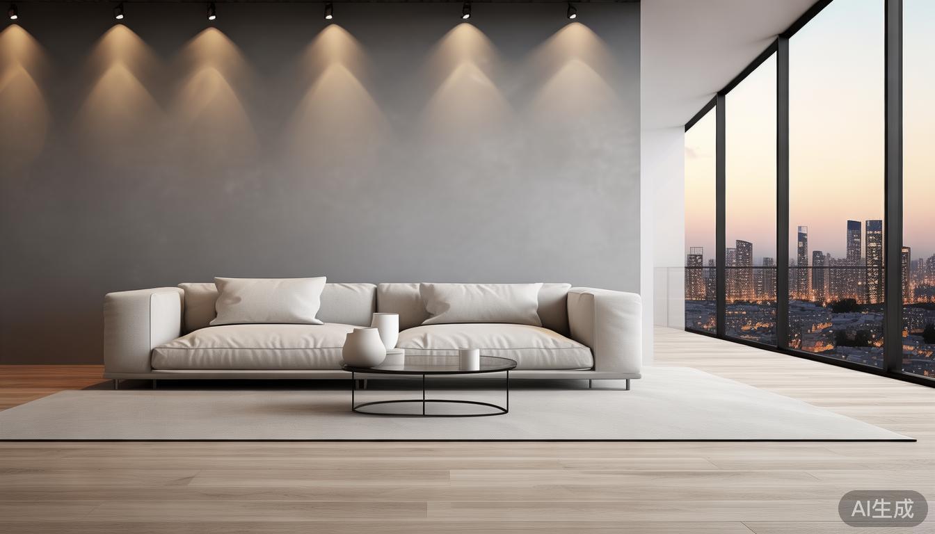 微水泥一体化设计：消除边界扩展空间，极致质感凸显简约风格