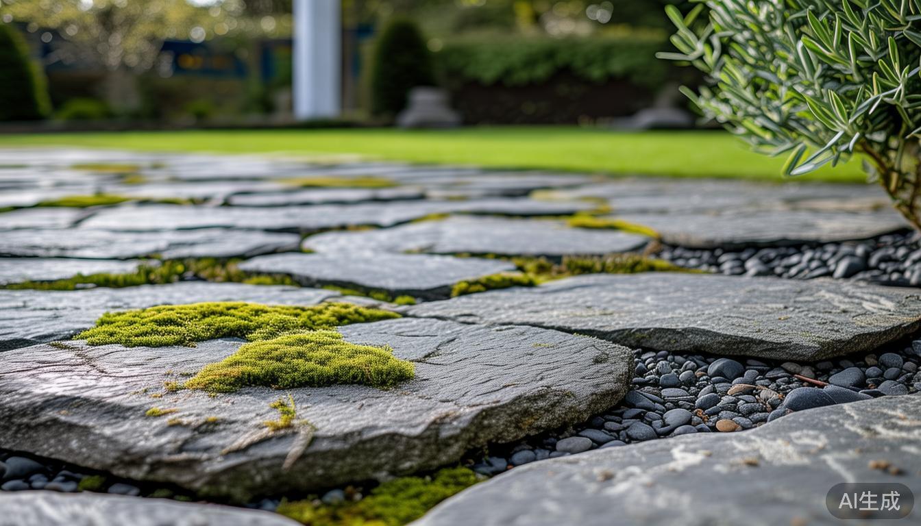 融入自然石系列，民宿庭院围墙与地面铺装如何和谐共生？巧妙设计，让建筑‘