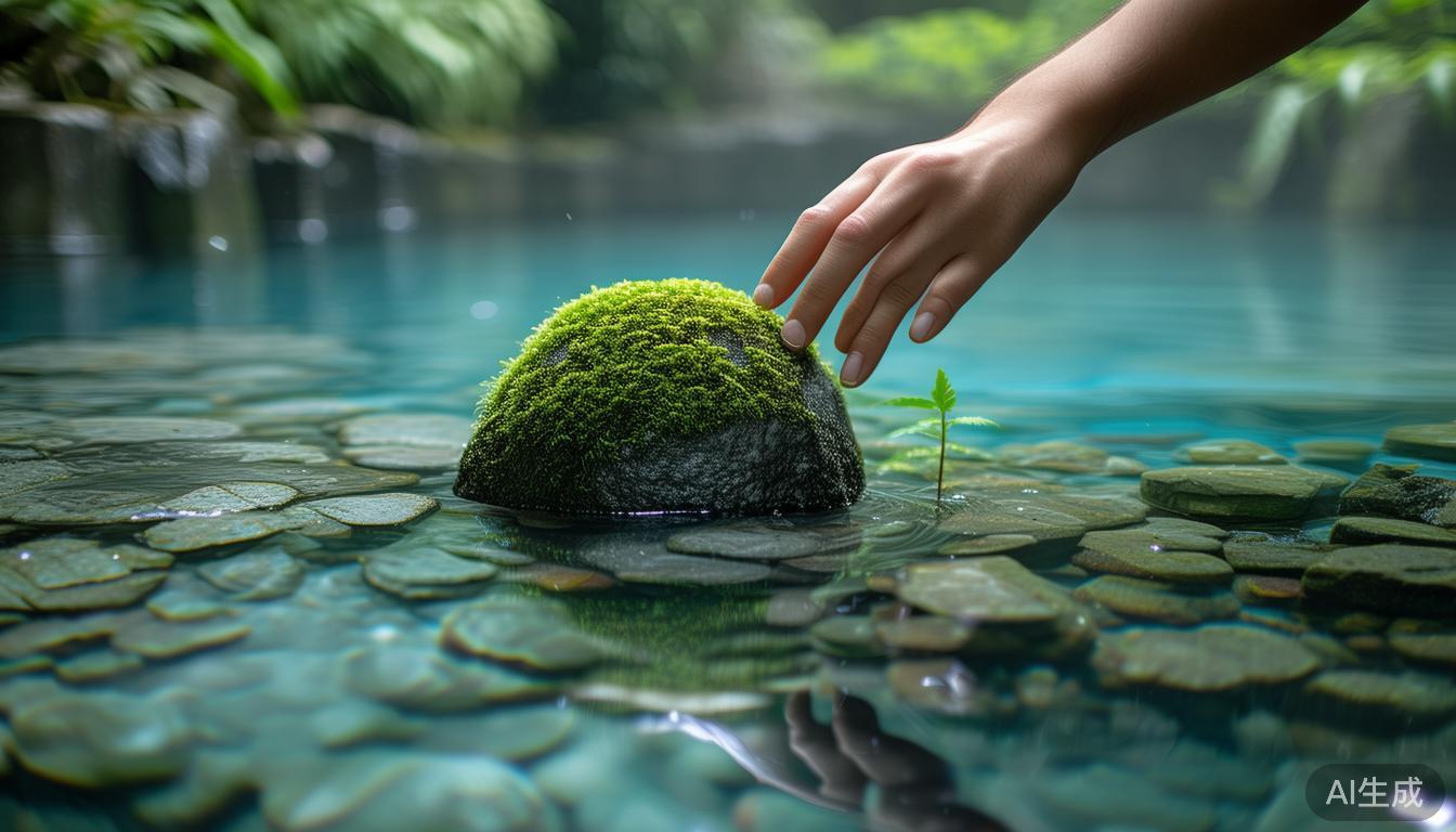 天然温泉里的石头_温泉溶洞_自然石系列应用于温泉与洗浴中心营造自然山洞氛围体验