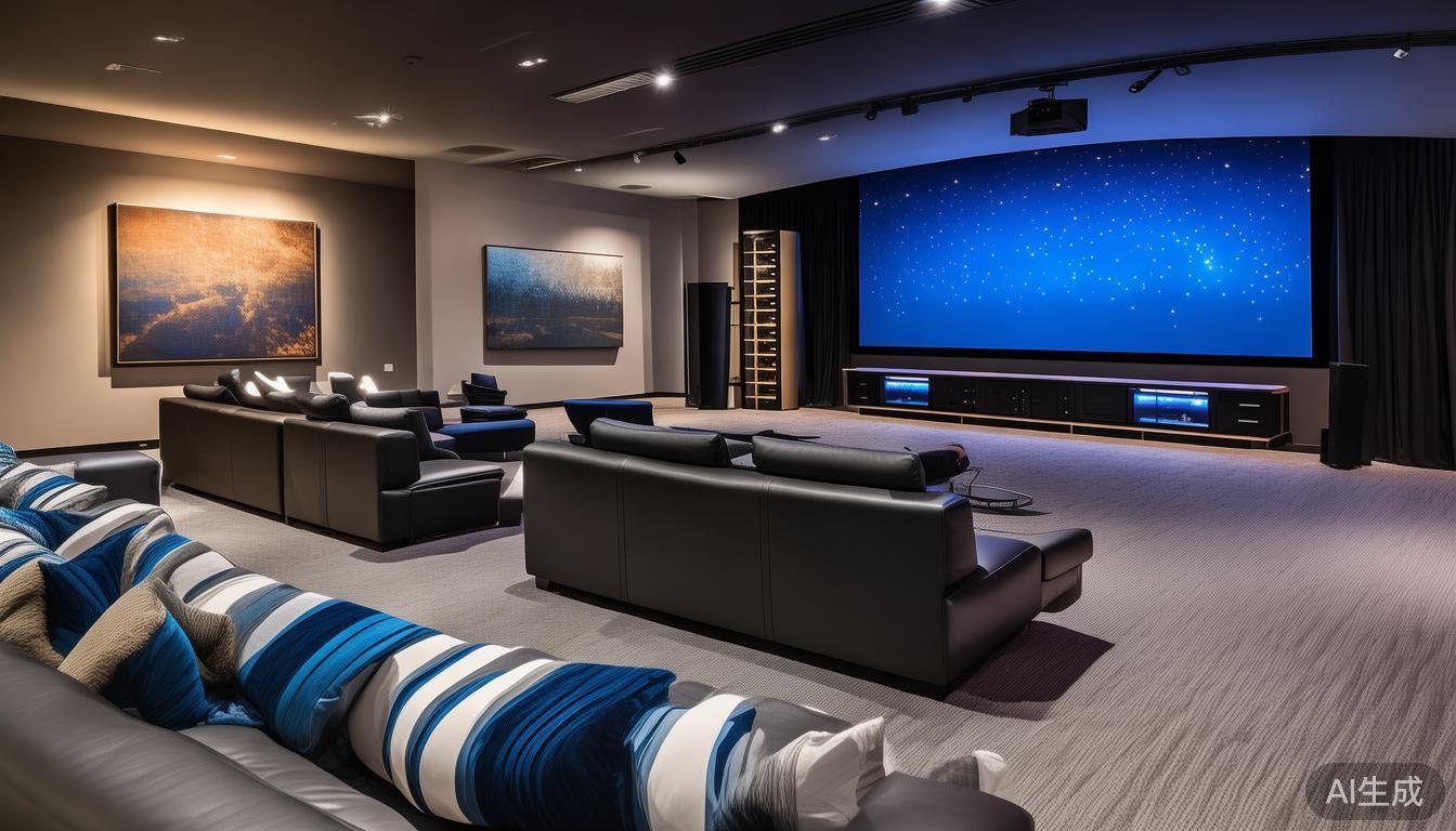 星空影室_星光石系列在私人影院或娱乐室中营造星空穹顶的沉浸体验_星空光影设计图