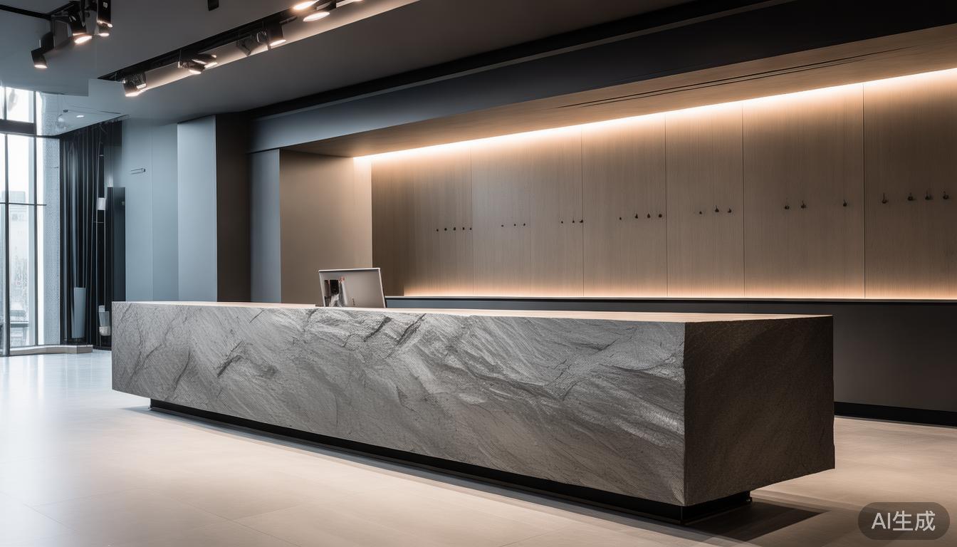 企业前台选至尊岩板好不好？从耐用防刮到百变纹理，全方位提升商业空间形象
