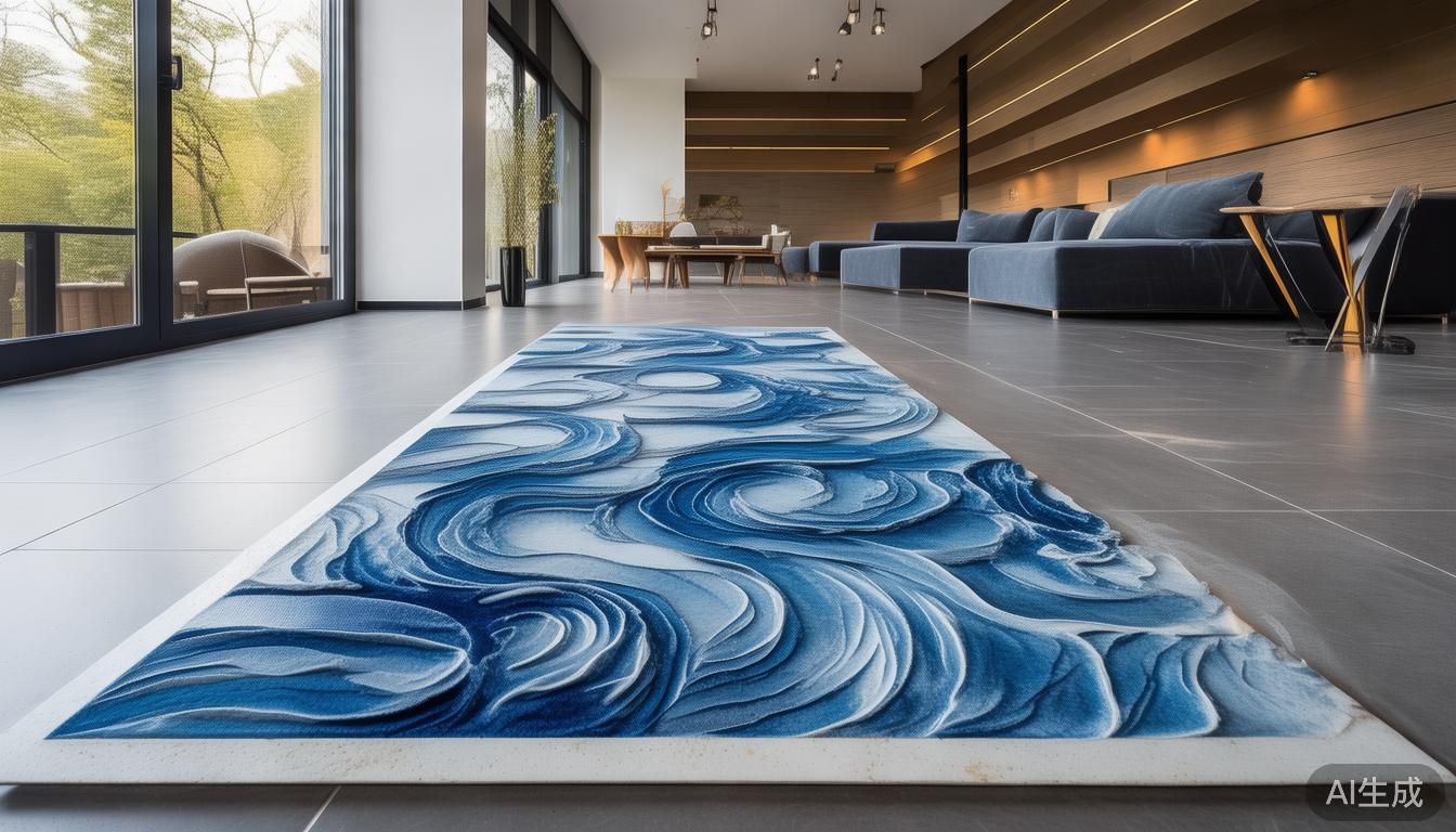 大户型客厅选奢石铺地，每片纹理都不同，轻松打造视觉焦点