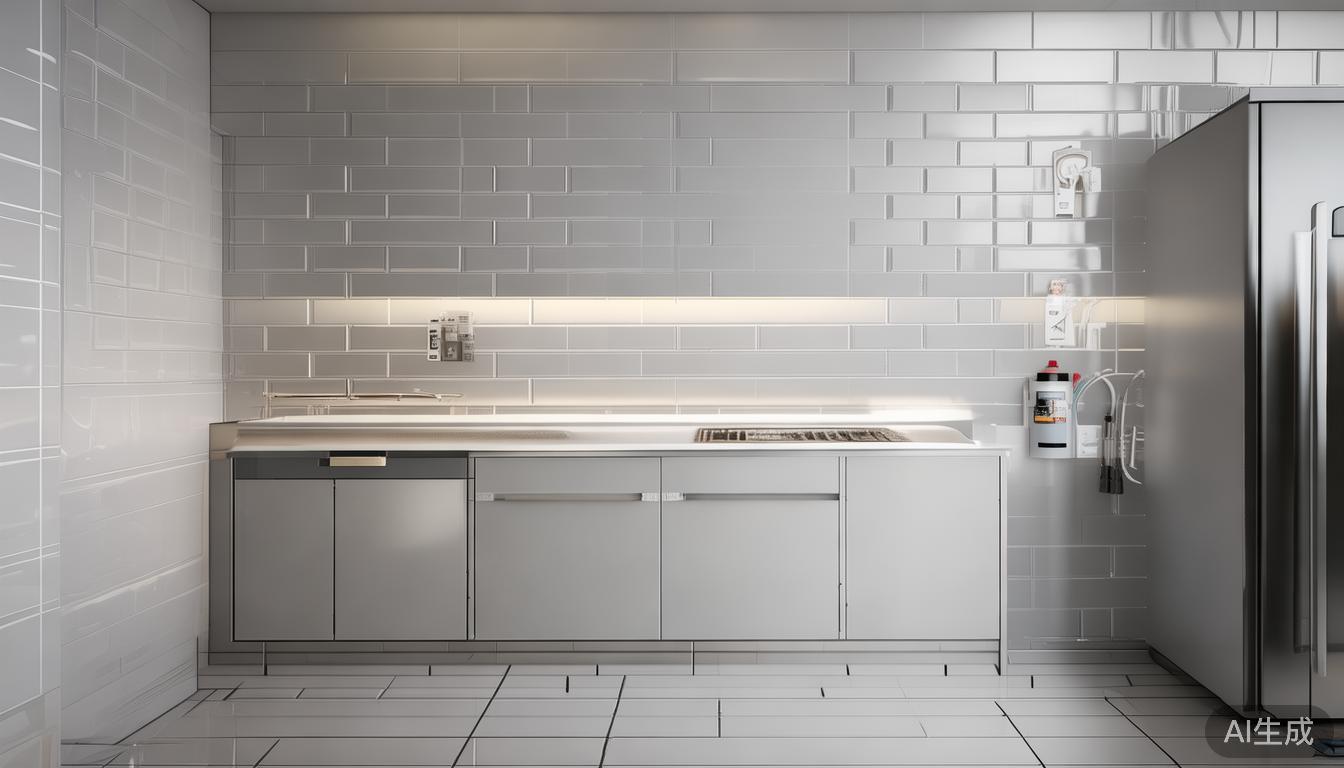 大理石瓷砖卫生间_高光釉大理石瓷砖在餐厅后厨墙面应用兼顾卫生与光线要求_大理石卫生间墙面