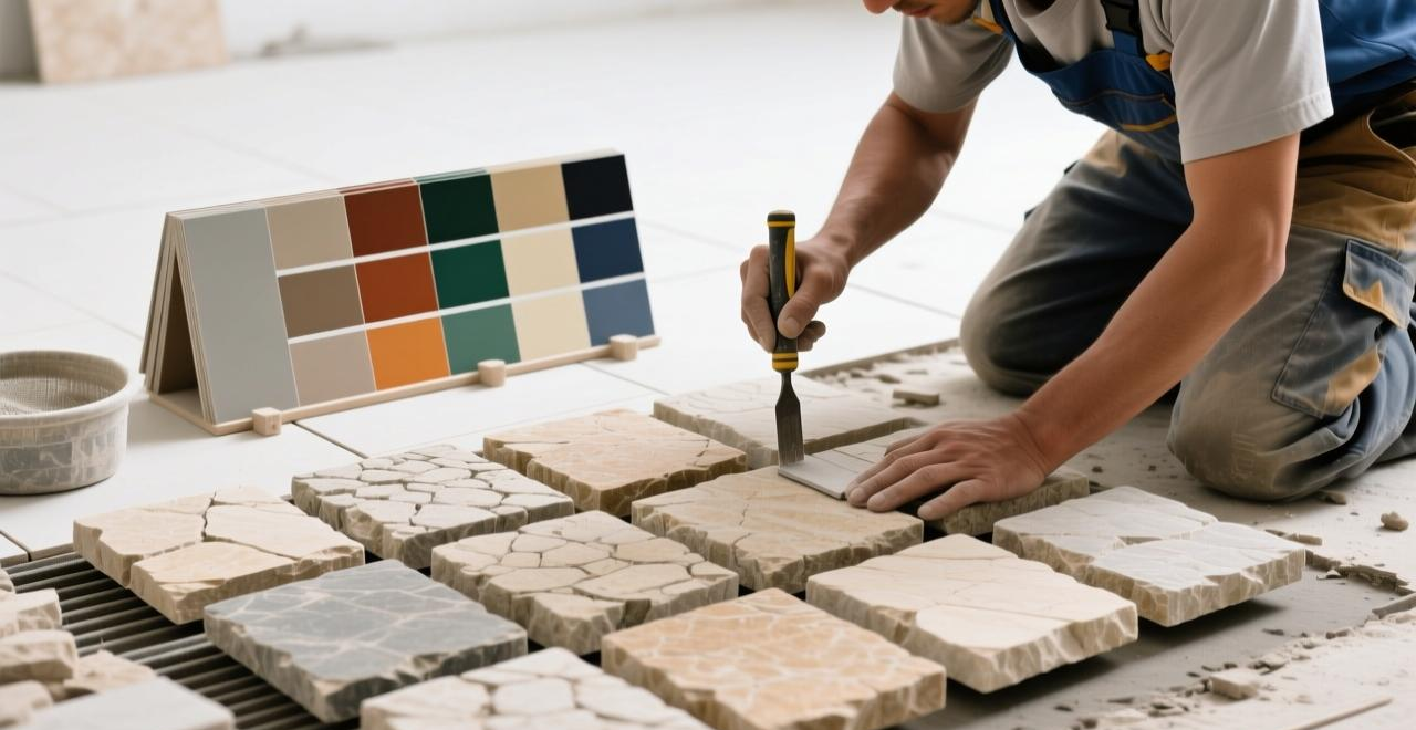 奢石系列每片图案独一无二成为大户型客厅地面的视觉焦点_奢石餐桌优缺点_奢华大客厅