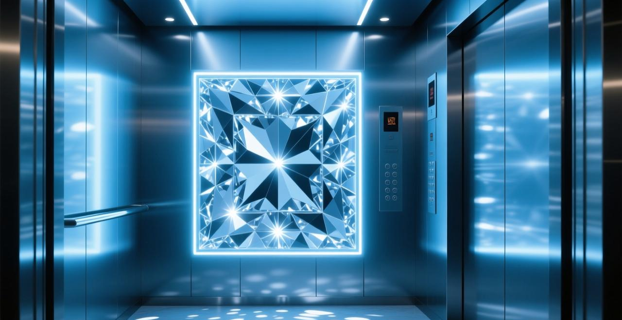 豪华酒店电梯如何选材？金刚晶钻石系列兼顾奢华与耐用，秒提空间质感